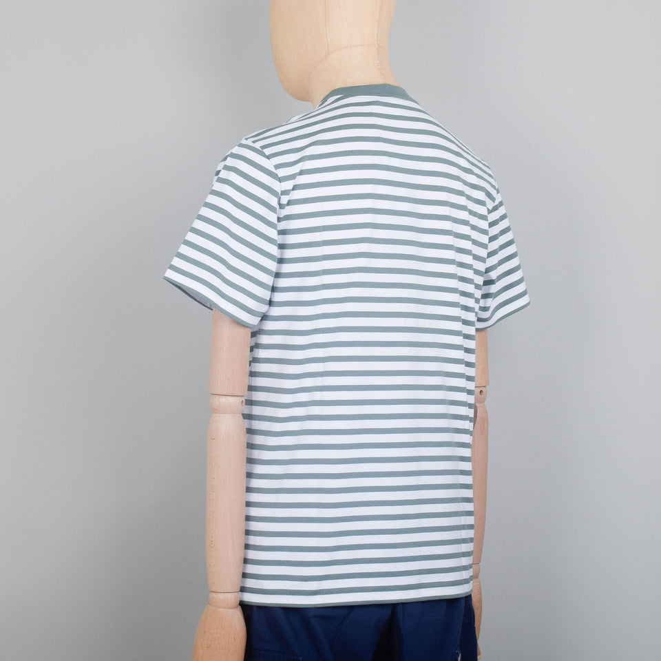 Carhartt WIP Seidler Stripe Pocket T-Shirt S/S - Park / White