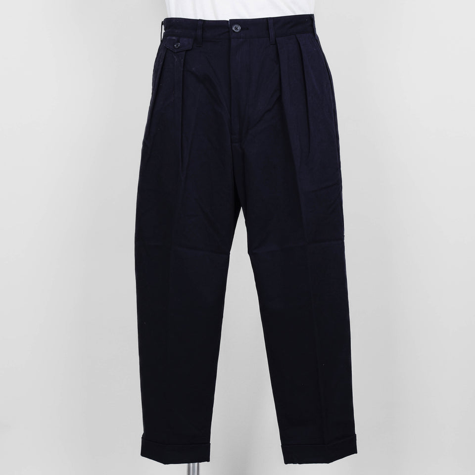 Beams Plus 2 Pleats Twill - Black