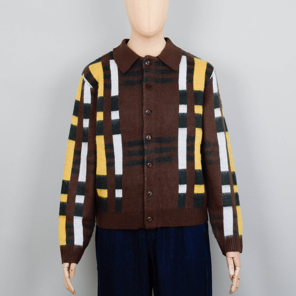 24時間以内発送【美品】YMC Rat Pack Knit Cardigan Rat Pack Cardigan Blue | YMC | You Must Create
