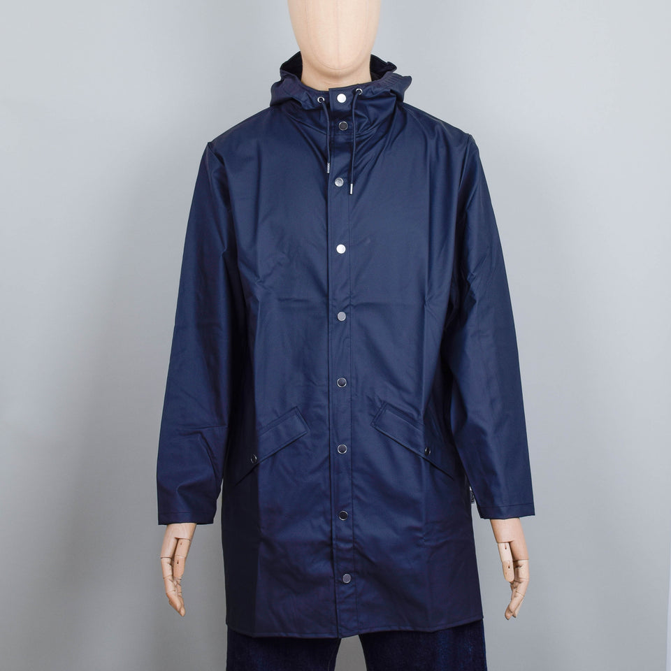 Rains Long Jacket - Navy