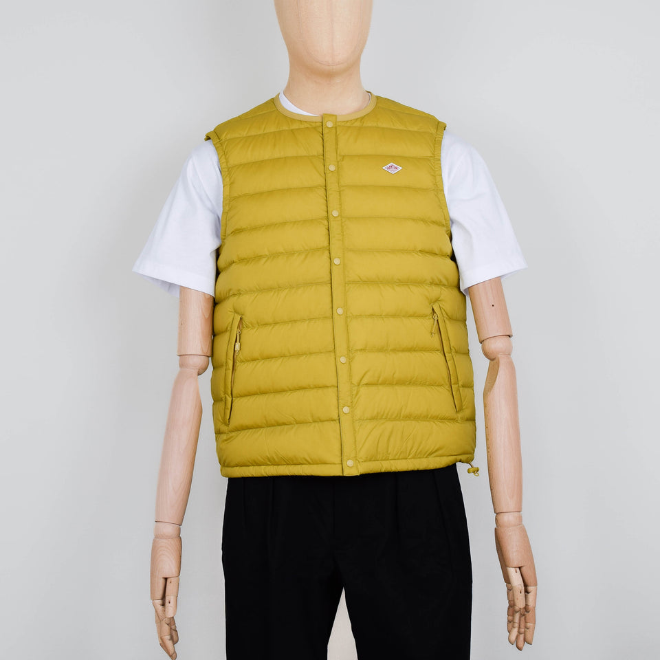 Danton Inner Down Crewneck Vest - Mustard