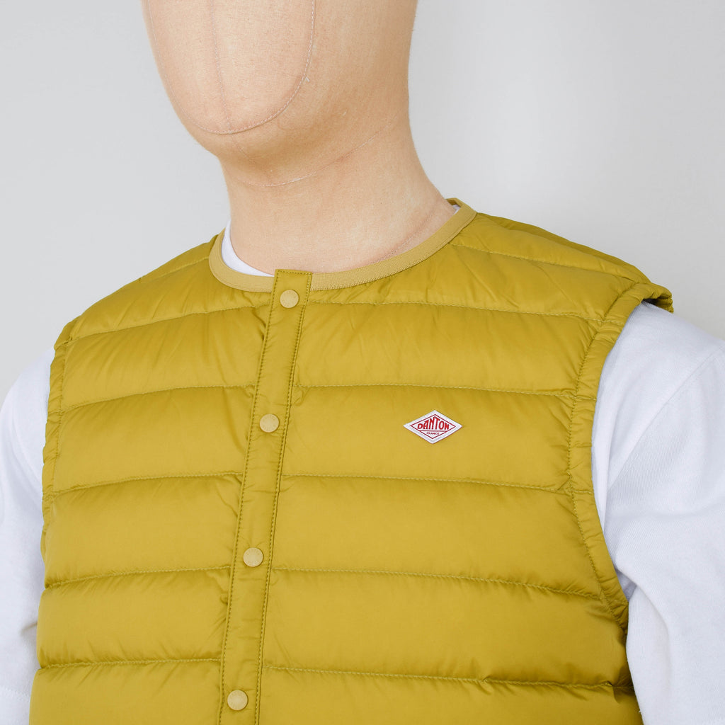 Danton Inner Down Crewneck Vest - Mustard – Liquor Store