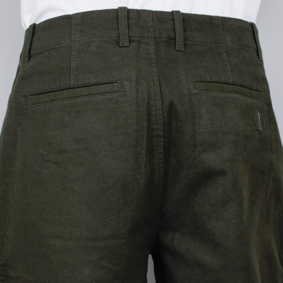 Folk Assembly Pant - Dark Olive Moleskin