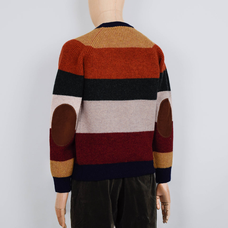Beams Plus Crew Multi Stripe - Multi