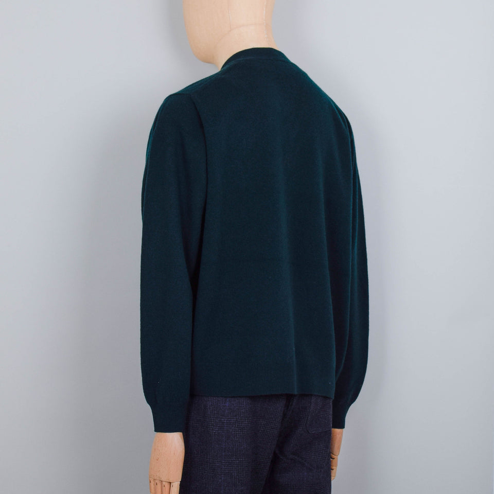 Danton V Neck Cardigan - Dark Green
