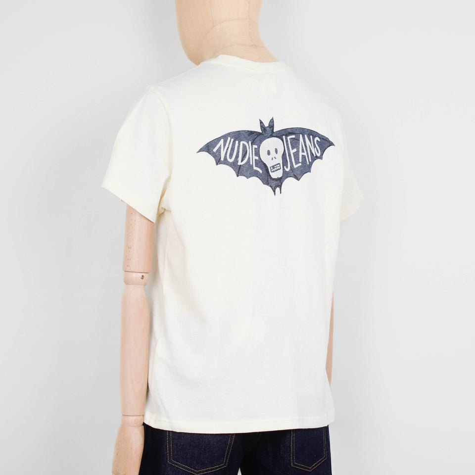 Nudie Jeans Roy The Bat T-Shirt - Ecru