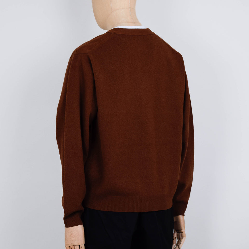 Danton V Neck Cardigan - Chocolate