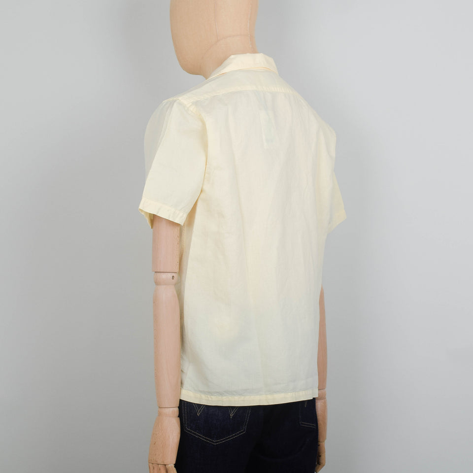 Colorful Standard Linen Short Sleeve Shirt - Soft Yellow
