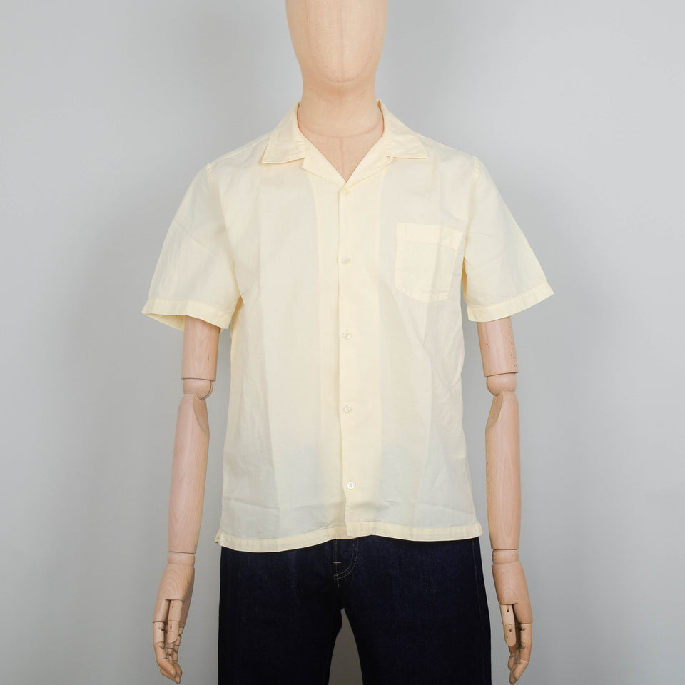 Colorful Standard Linen Short Sleeve Shirt - Soft Yellow
