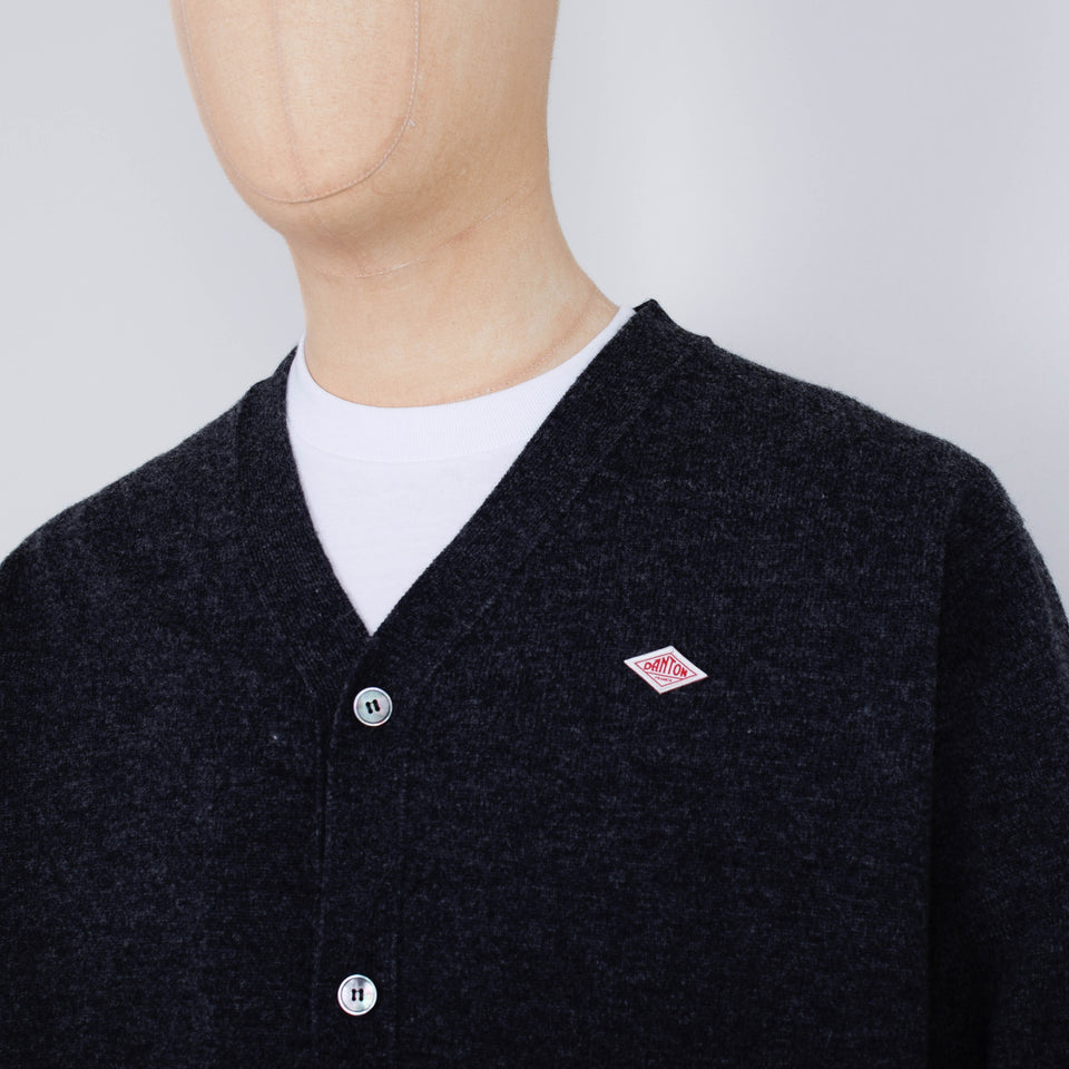 Danton V Neck Cardigan - Carbon