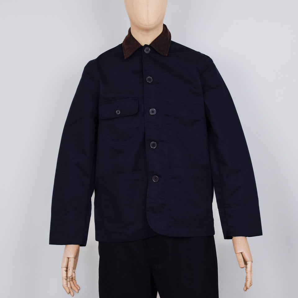 Universal Works Merchant Jacket Brushed Polytech - Navy