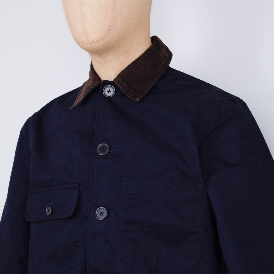 Universal Works Merchant Jacket Brushed Polytech - Navy