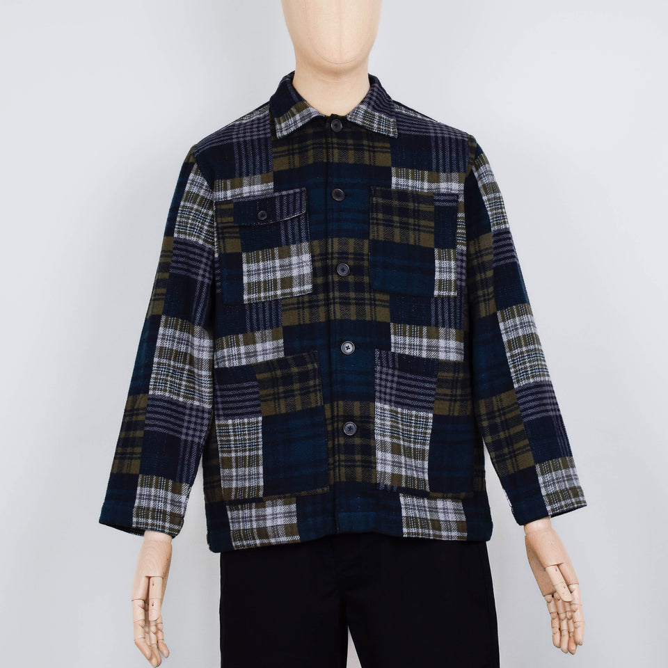 Universal Works Dockside Jacket Japanese Patchwork - Green