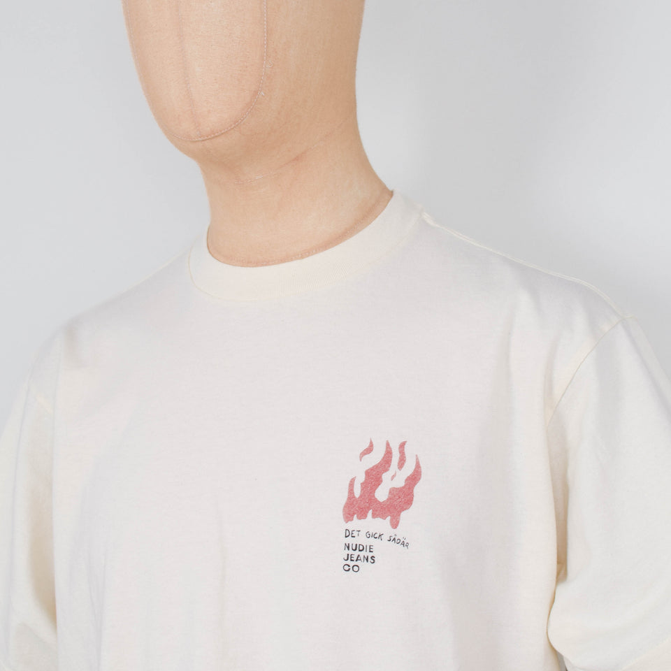 Nudie Jeans Koffe Fails T-Shirt - Ecru