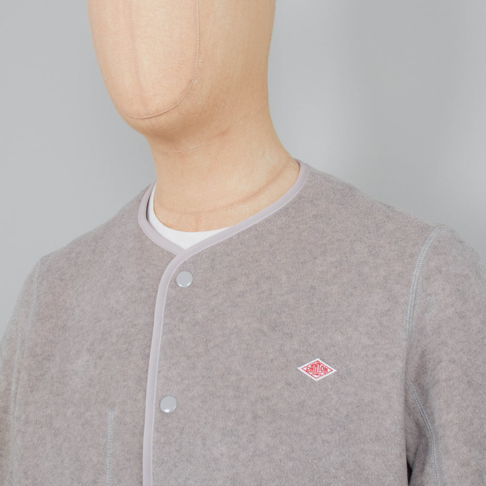 Danton Fleece Collarless Jacket - Marble