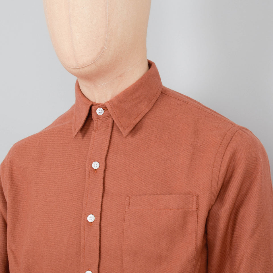 Colorful Standard Organic Flannel Shirt - Ginger Brown