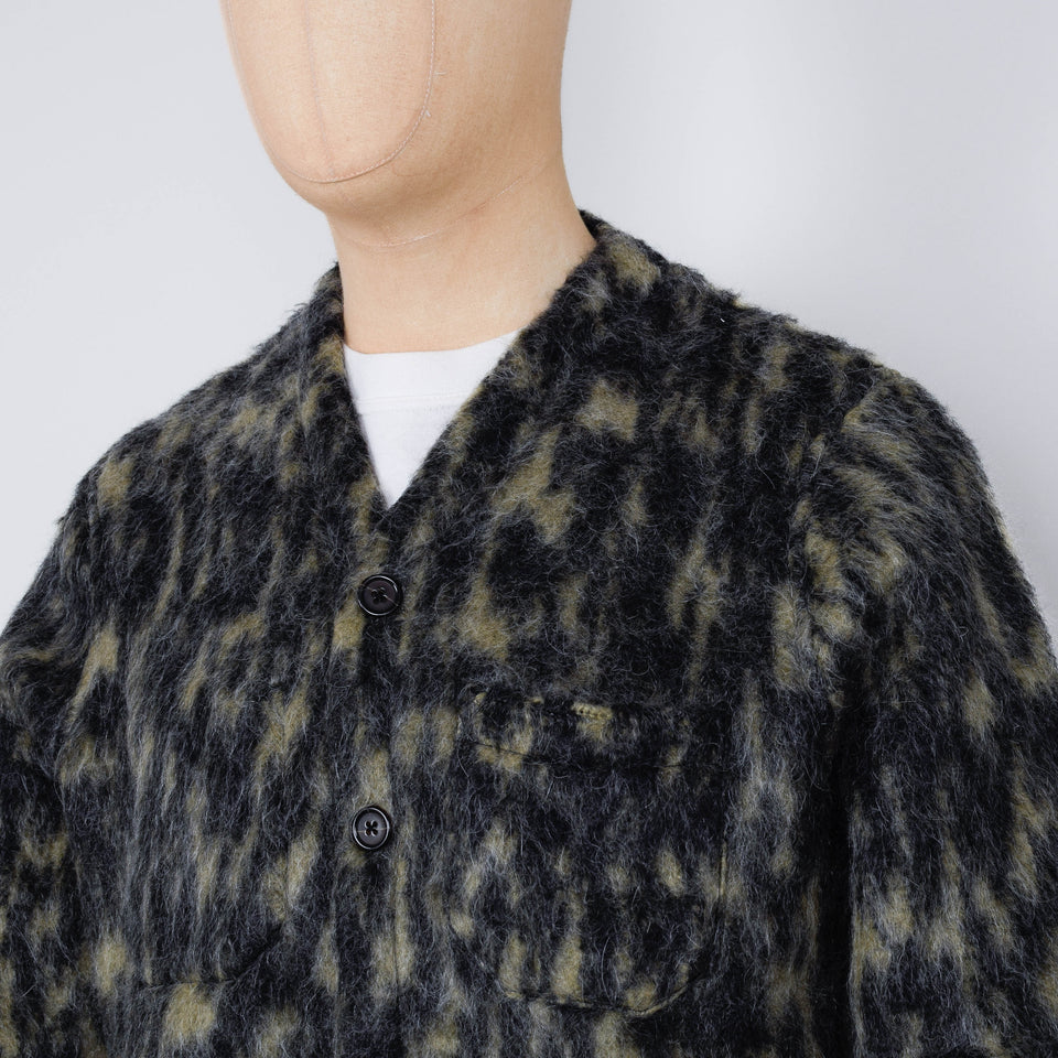 Universal Works Dolce Fleece Cardigan - Charcoal