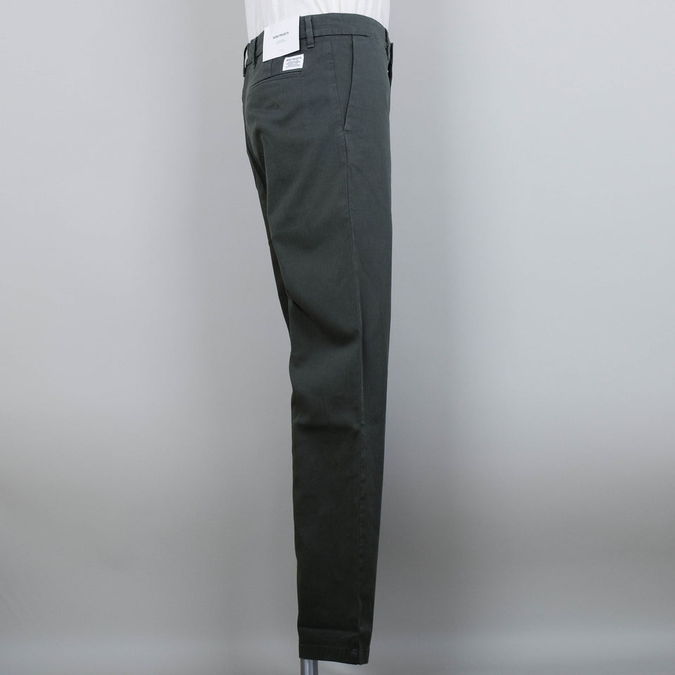 Norse Projects Aros Regular Light Stretch - Spruce Green