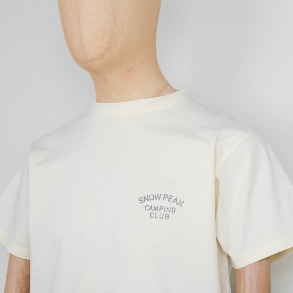 Snow Peak Recycled Cotton Dyed T-shirt SPC, Light Beige