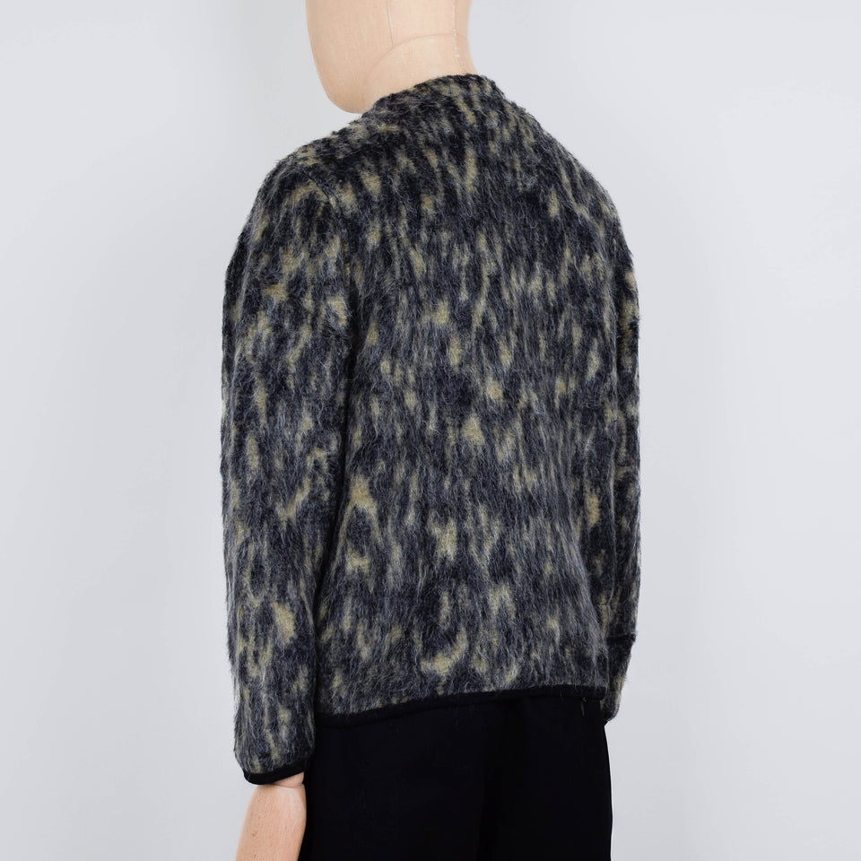 Universal Works Dolce Fleece Cardigan - Charcoal