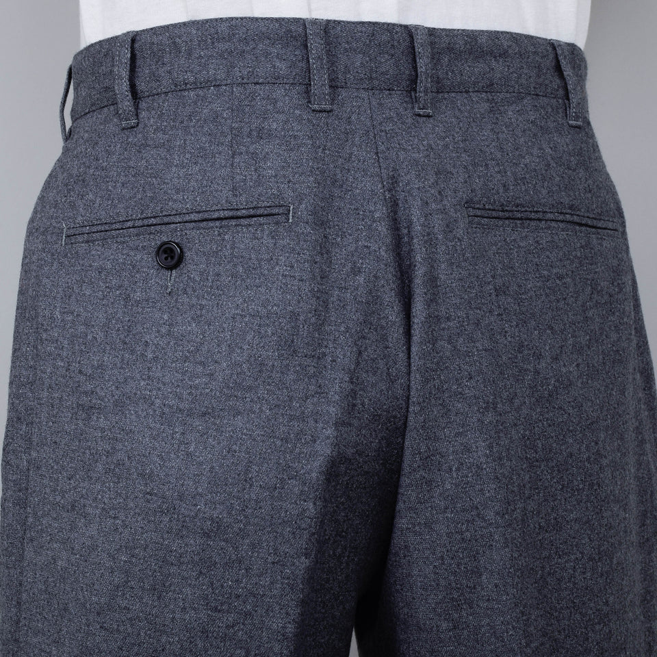 Beams Plus 2 Pleats Flannel - Grey