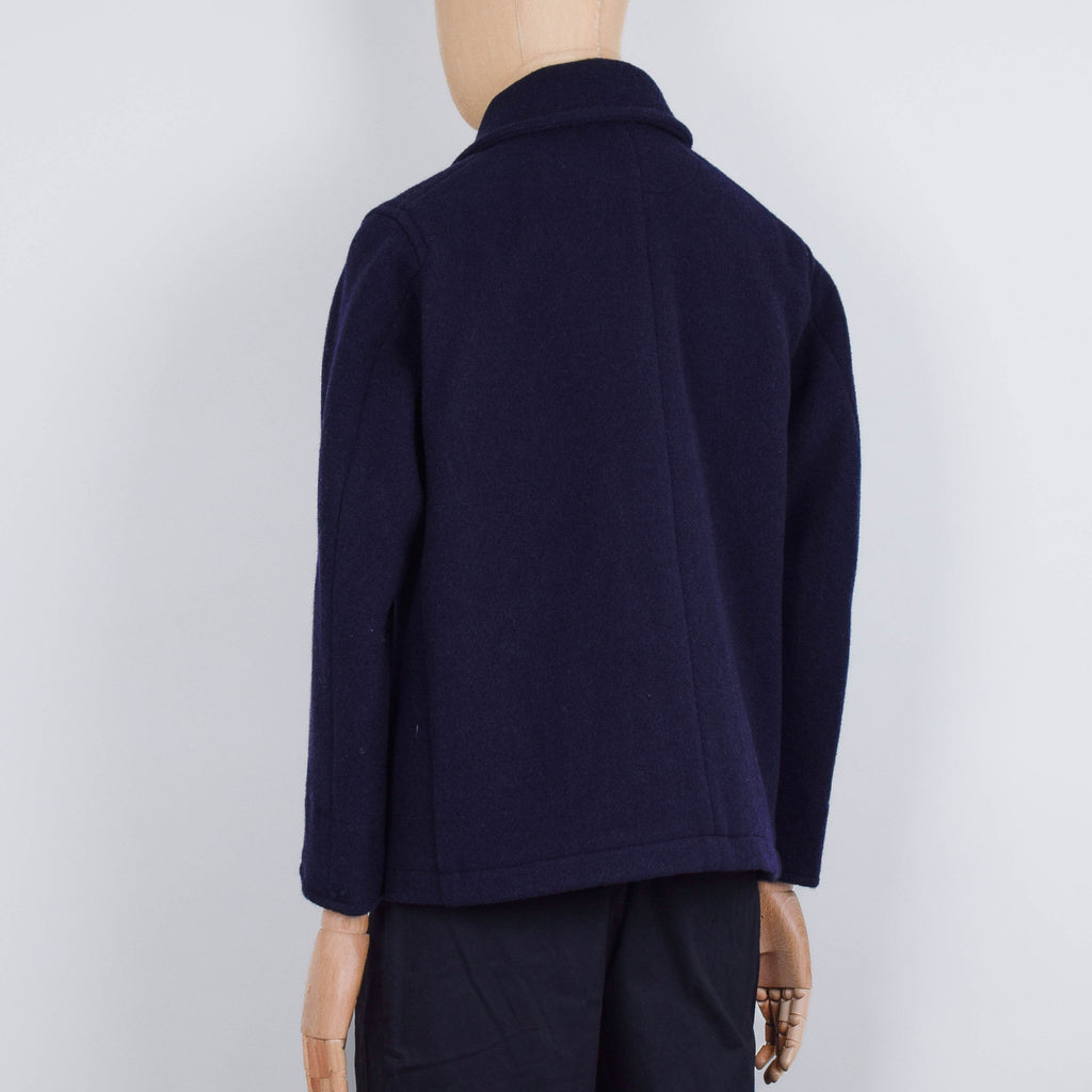Danton Round Collar Wool Jacket A0032 - Navy – Liquor Store