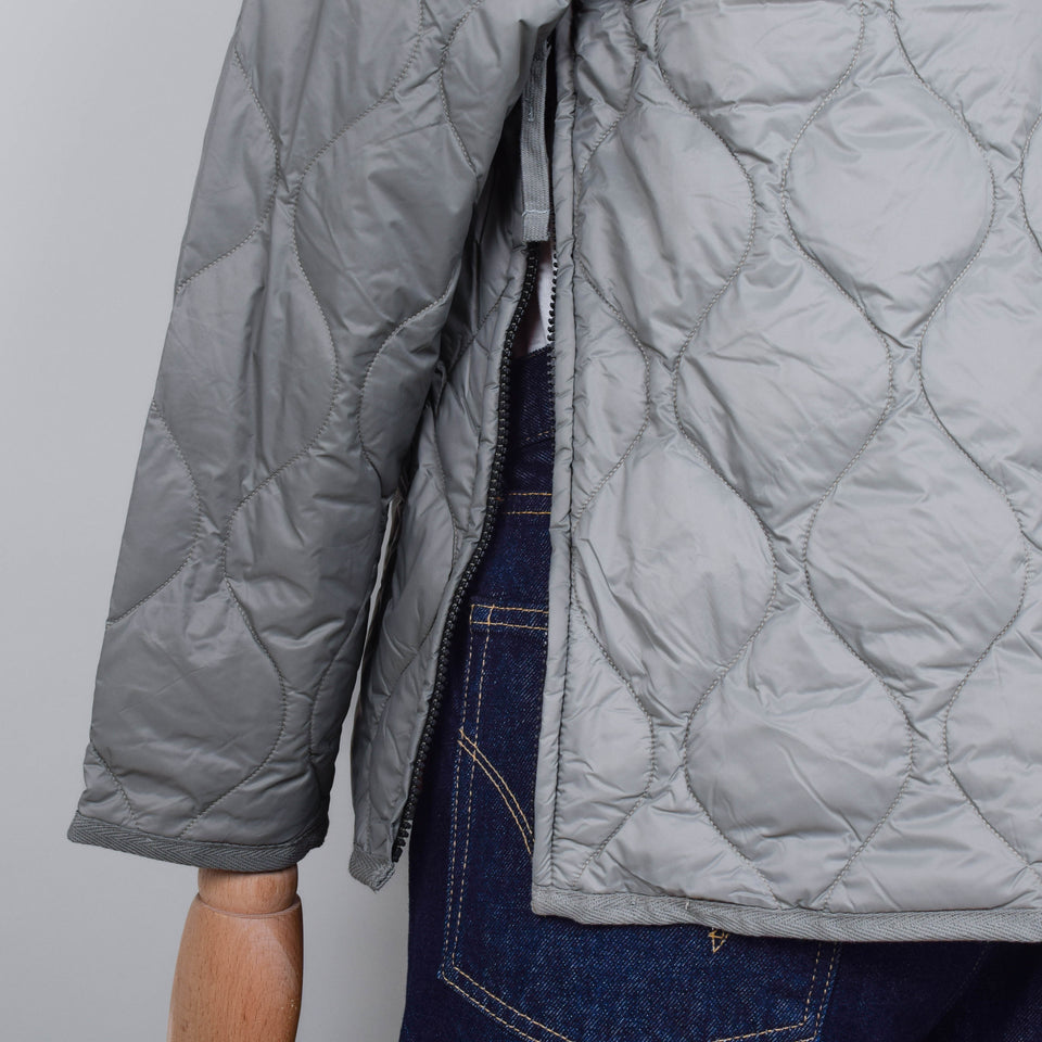 Taion 101 Military Zip V-Neck Down Jacket - Dark Sage Green