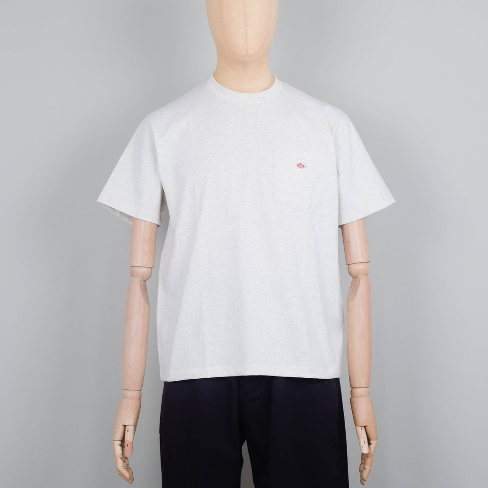 Danton Pocket T-Shirt - Heather Ivory