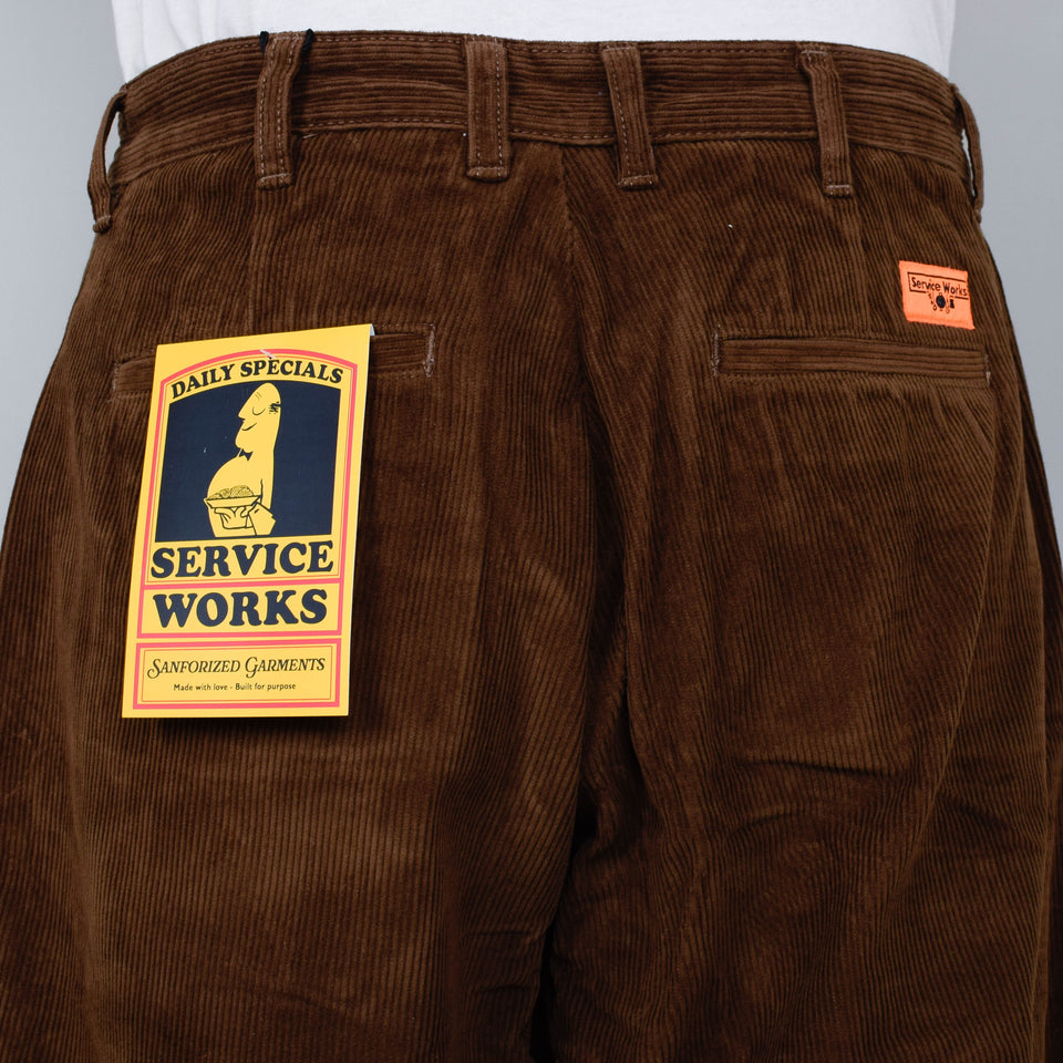 Service Works Corduroy Part Timer Pants - Bark