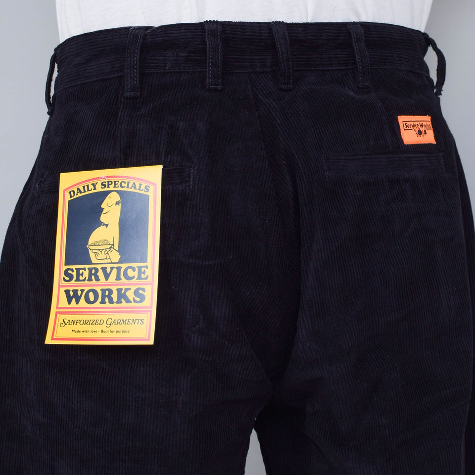 Service Works Corduroy Part Timer Pants - Black