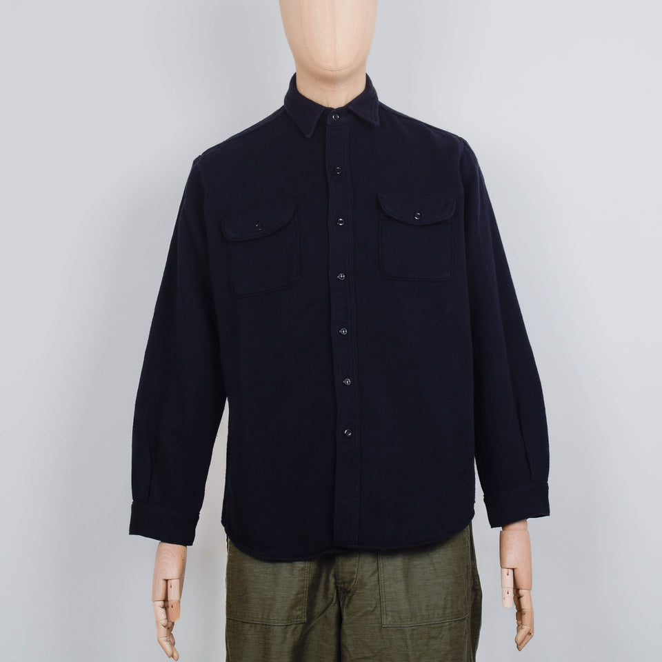 Orslow Vintage Fit Flannel Shirt - Black
