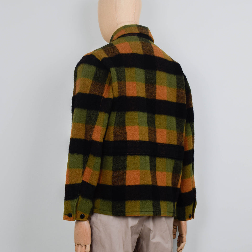 Beams Plus Sports Jacket Wool Plaid - Green