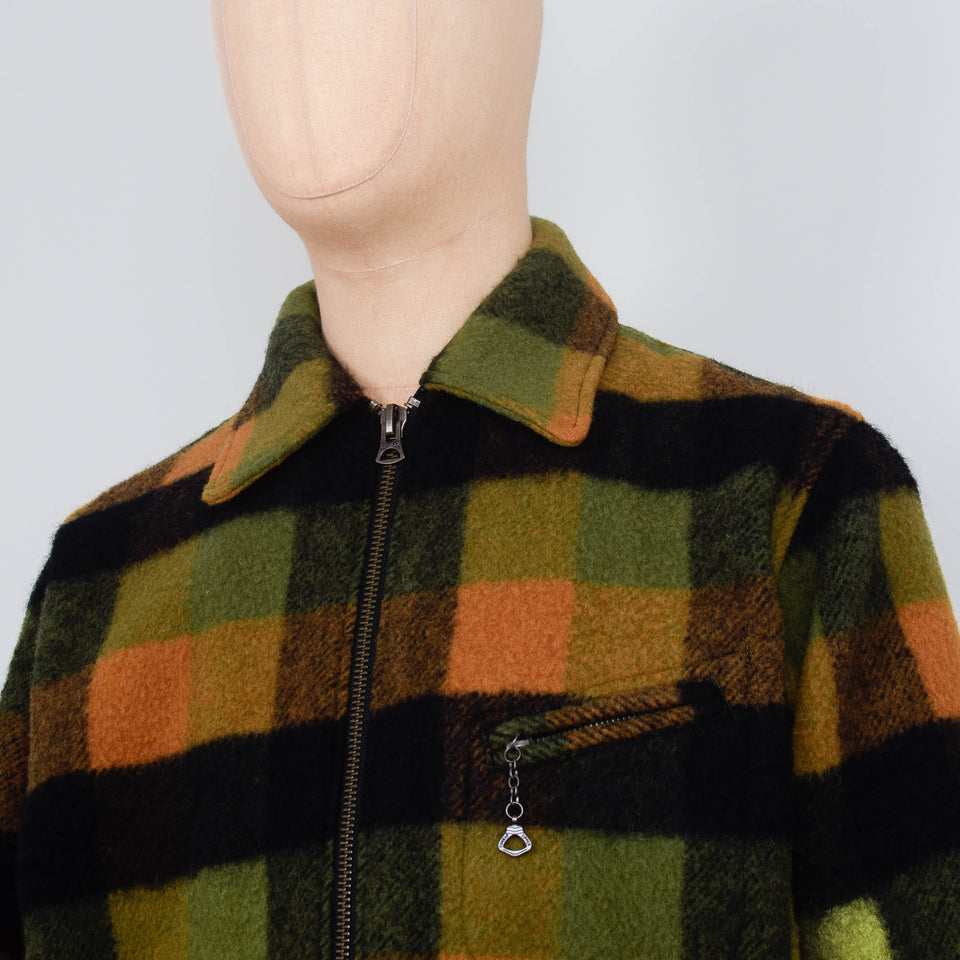 Beams Plus Sports Jacket Wool Plaid - Green