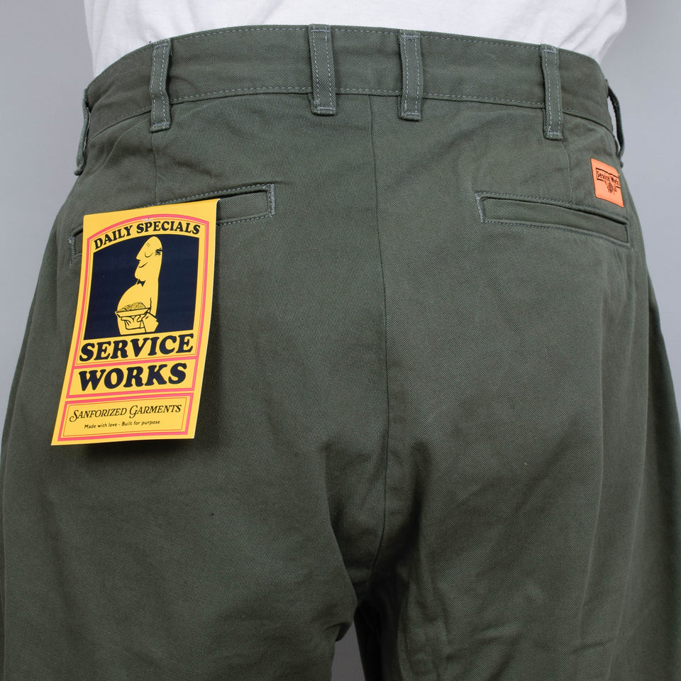 Service Works Drill Part Timer Short - Olive