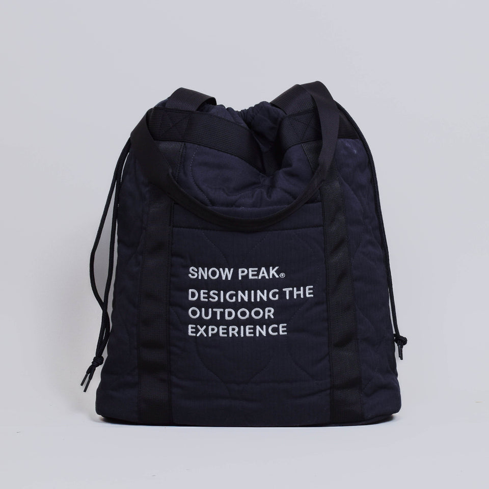 Snow Peak Quilted Ripstop Tote - Black