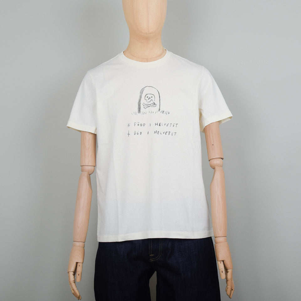 Nudie Jeans x Jeff Olsson Roy Born In Hell T-Shirt - Off White