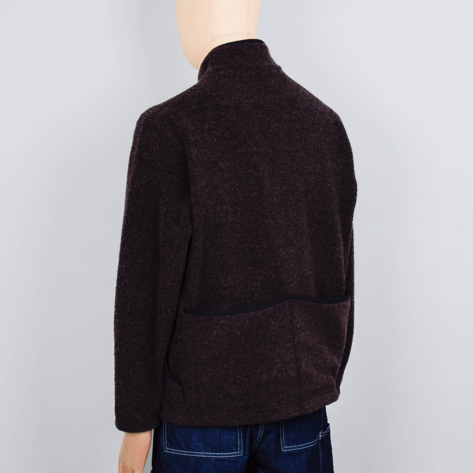 Snow Peak Recycled Wool Boa Pullover - Dark Brown
