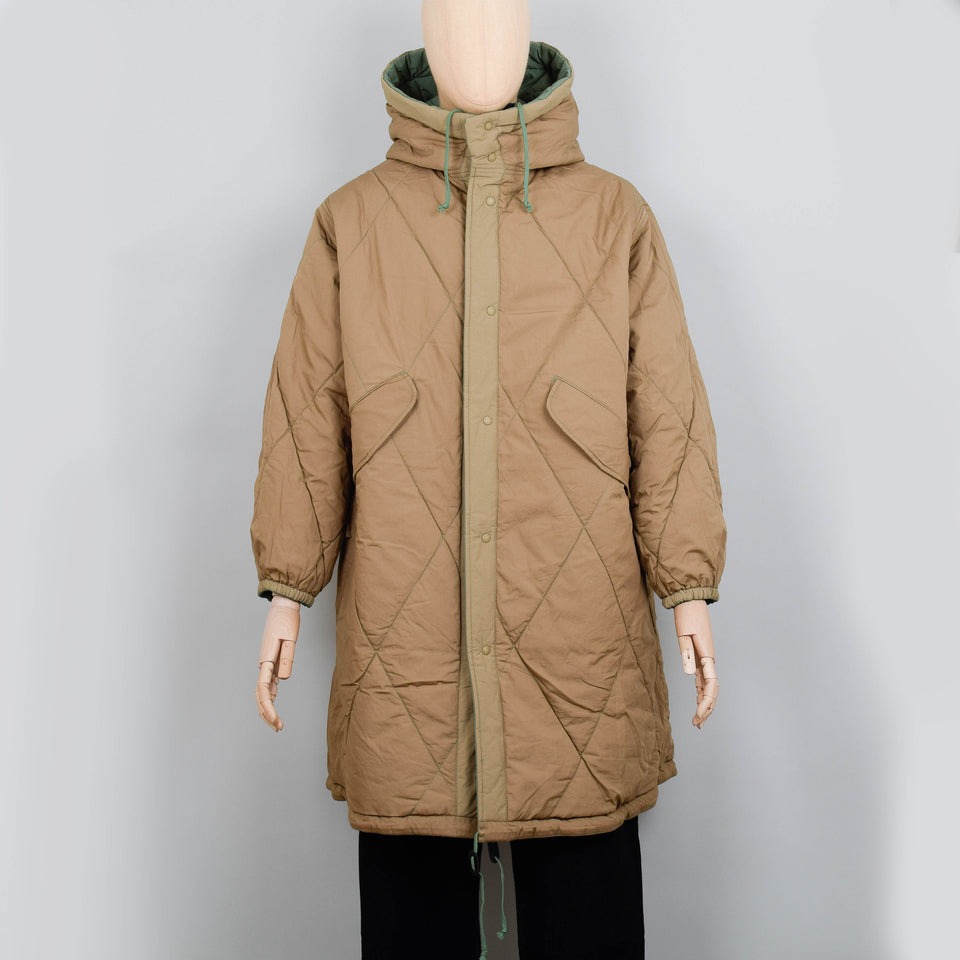 Universal Works Diamond Quilt Parka - Green