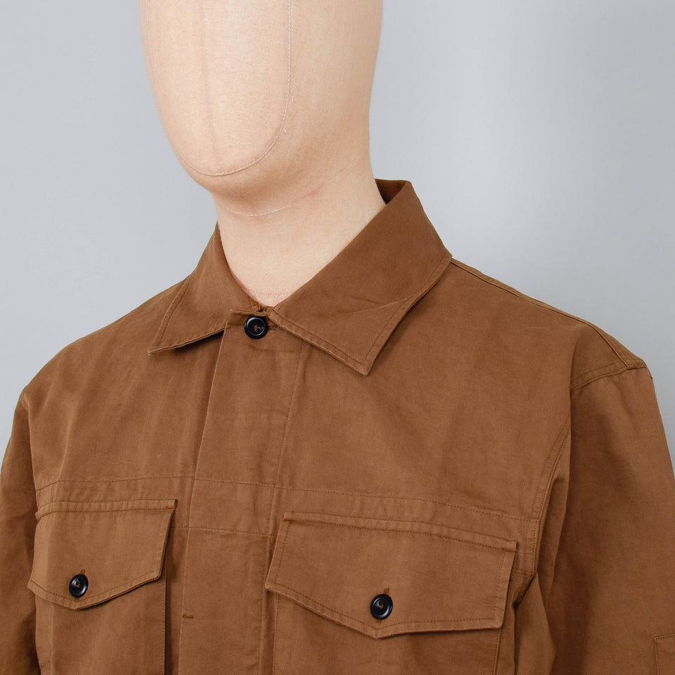 MHL Drawcord Workwear Shirt - Nut