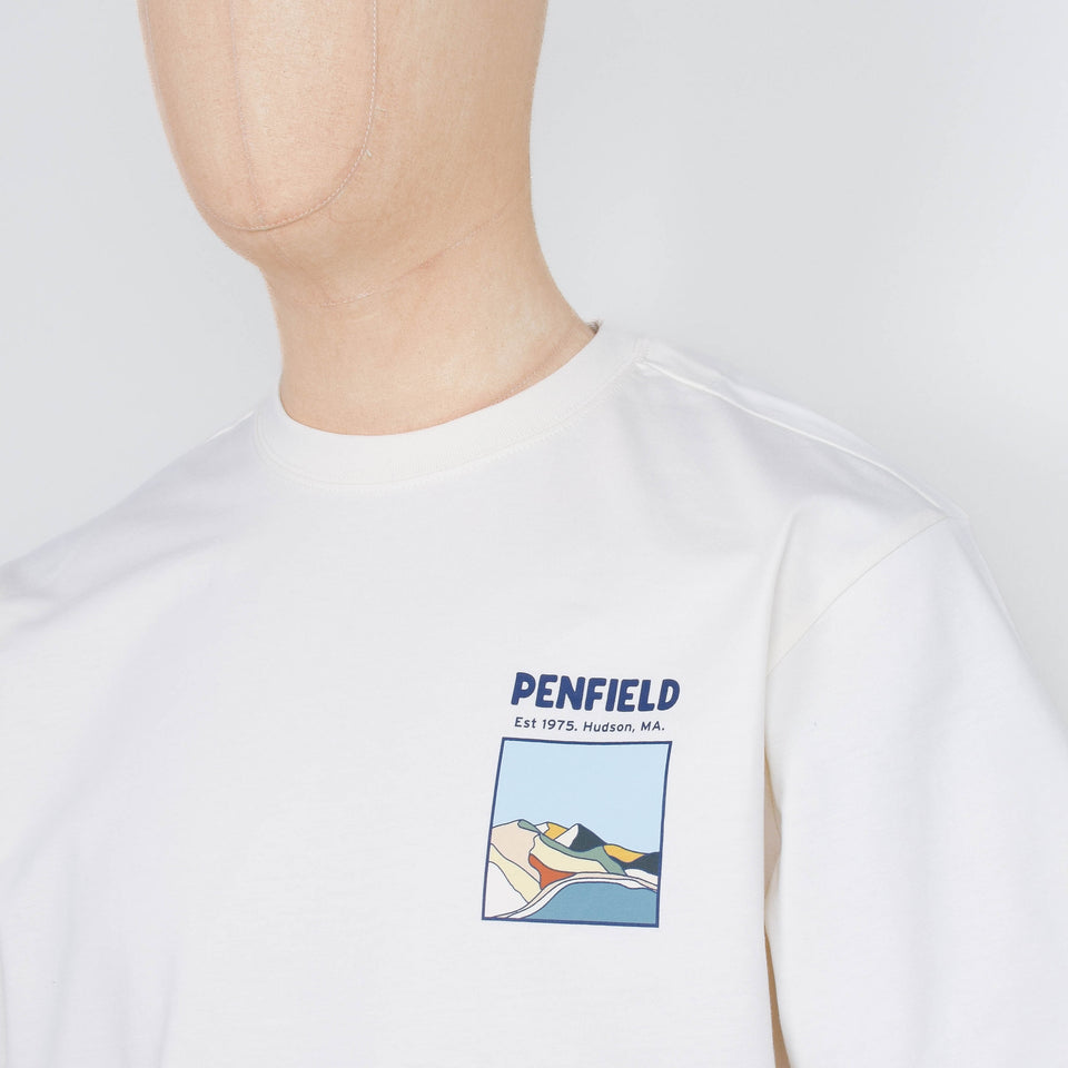 Penfield Block Landscape Graphic S/S T-Shirt - Vanilla Ice