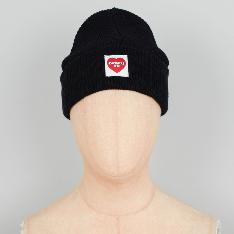 Carhartt WIP Heart Beanie - Black
