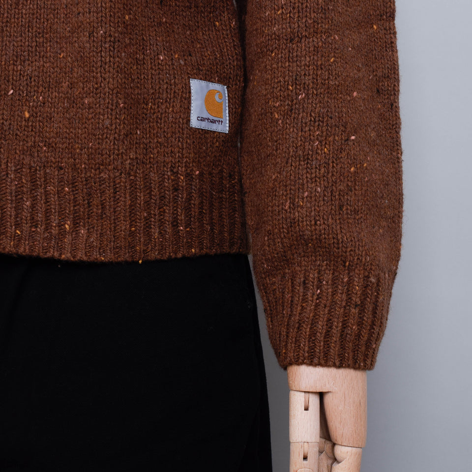 Carhartt WIP Anglistic Sweater  - Speckled Tamarind