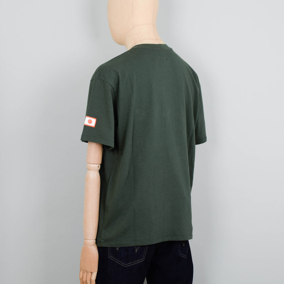 Edwin Katakana Retro T-Shirt - Kombu Green