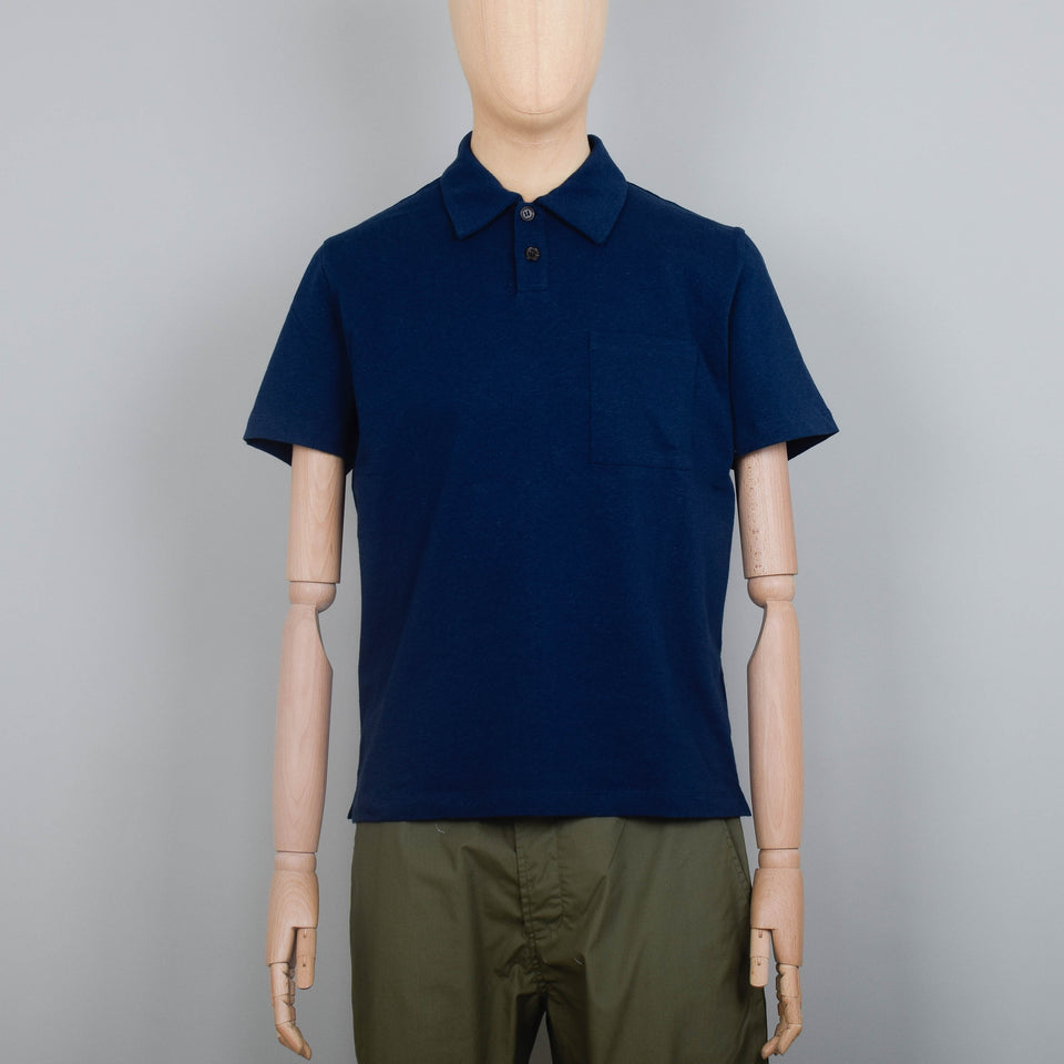 Universal Works Newlyn Polo S/S - Navy
