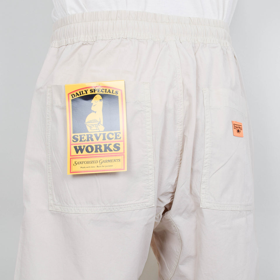 Service Works Poplin Chef Shorts - White Oak