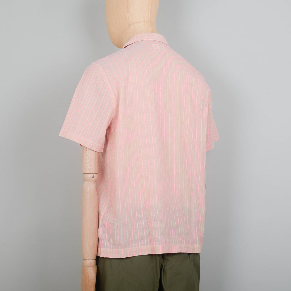 Universal Works Road Shirt - Fluro Beige/Pink