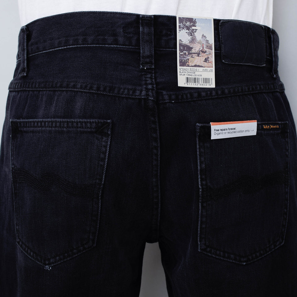 Nudie Jeans Steady Eddie II - Black Change