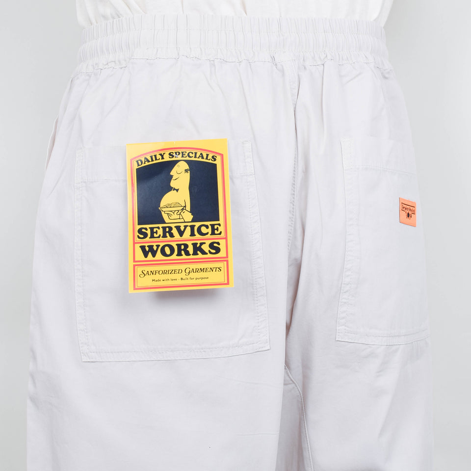 Service Works Poplin Chef Pants - Salt