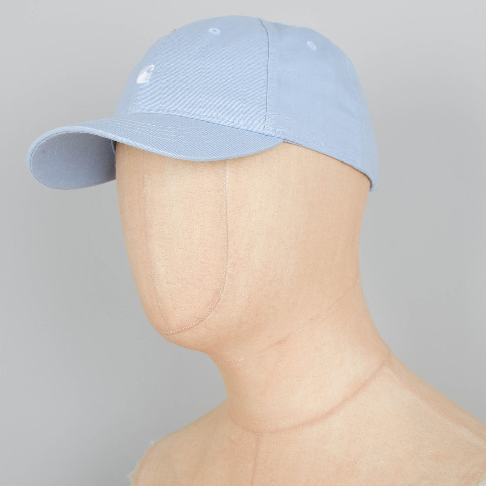 Carhartt WIP Madison Logo Cap - Frosted Blue / White