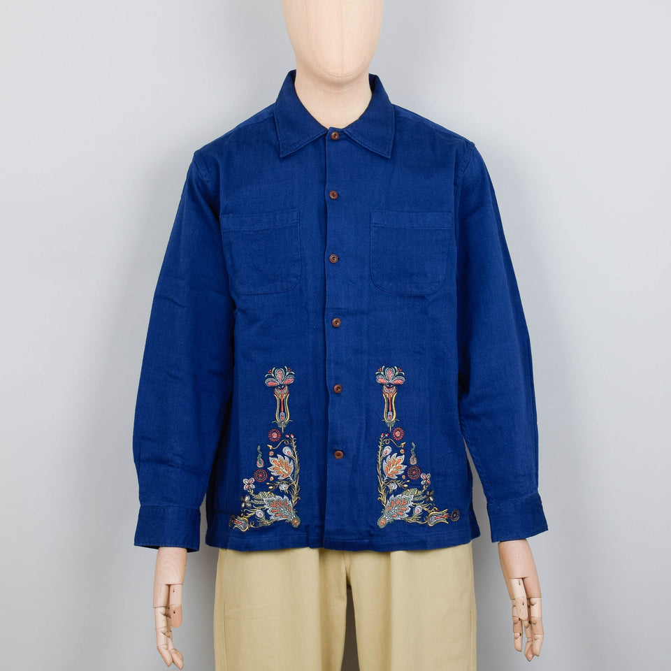 Nudie Jeans Vincent Shirt - Floral French Blue